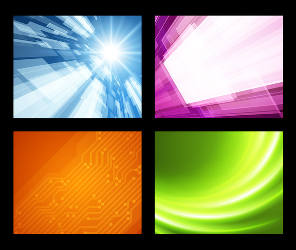 Abstract trendy vector backgrounds set eps 10 - Διάνυσμα, εικόνα