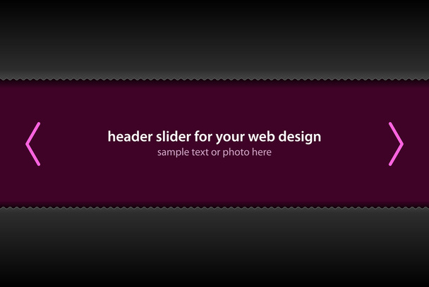 Vector header slider for your web design - Vector, Image