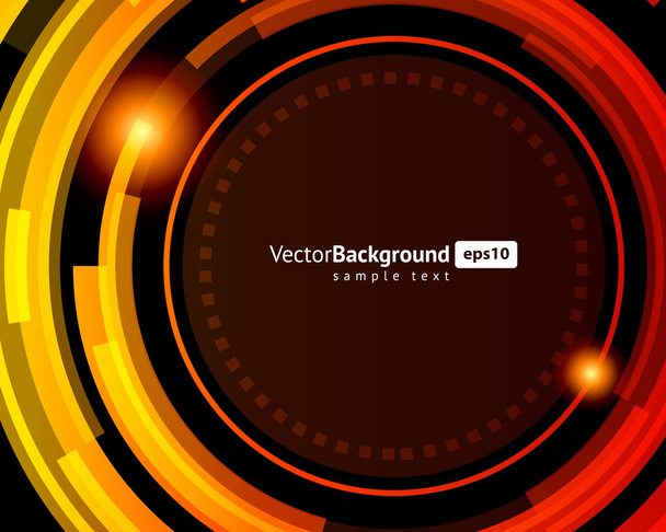 Abstract retro technology circles vector background - Vektor, kép