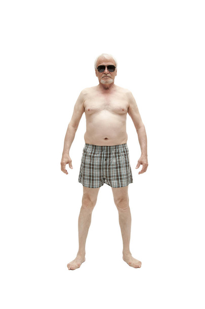 Ηλικιωμένος γυμνός άνθρωπος - Φωτογραφία, εικόνα