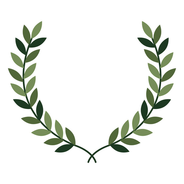 corona corona corona de hojas icono
 - Vector, Imagen