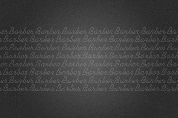 Barber Shop background. Many inscriptions, Barber on a dark background. Copy space. Beauty and fashion background. - Photo, Image