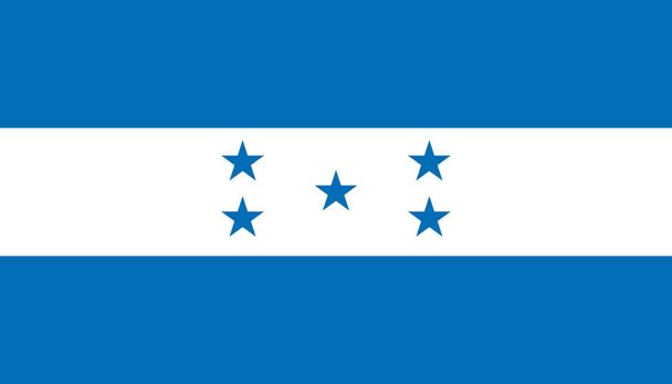 honduras Flaggensymbol im flachen Stil. Nationaler Zeichenvektor illustriert - Vektor, Bild