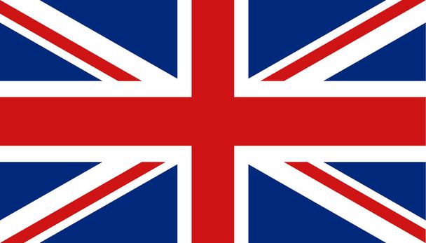 Icône drapeau du Royaume-Uni en style plat. Grande-Bretagne signe vecto
 - Vecteur, image