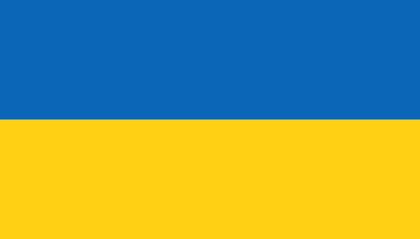 Ukraina lippu kuvake tasainen tyyli. Kansallinen merkki vektori illustrati
 - Vektori, kuva
