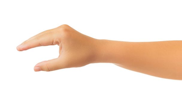 Aislar la mano humana sobre fondo blanco
 - Foto, Imagen