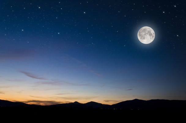 volle maan achtergrond - Foto, afbeelding