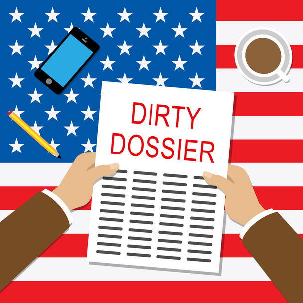Dirty Dossier Report Containing Political Information On The Ame - Photo, Image