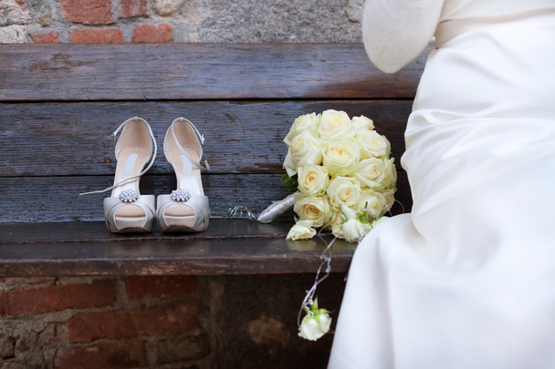 menyasszonyi cipő - Fotó, kép