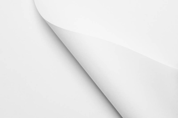 twisted white paper sheets background texture for design - Foto, Imagen