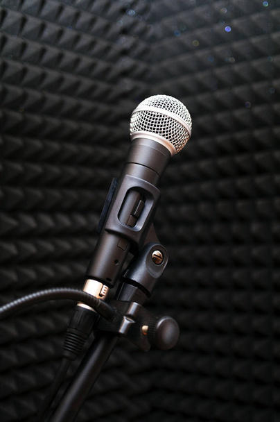 Microphone in a music studio - Photo, image