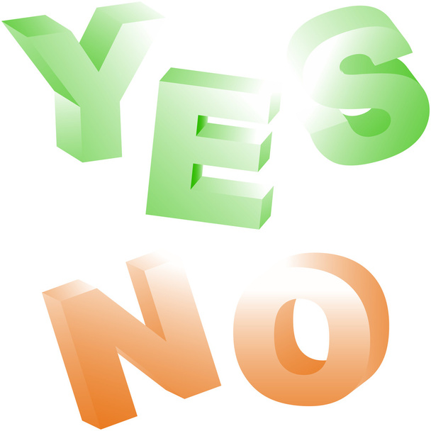 Yes and No icon. Vector beautiful icon set. - Vector, Image