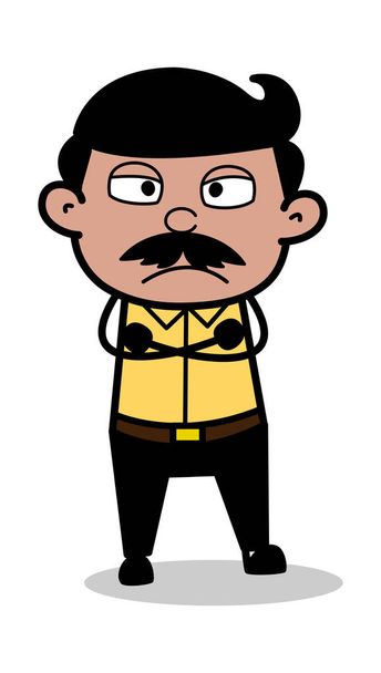 Disappoint - Indian Cartoon Man Father Vector Illustration - Vector, Image
