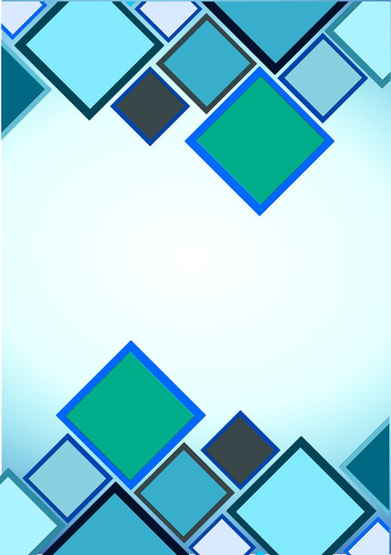overlayed mnohobarevná modré čtverce - Fotografie, Obrázek