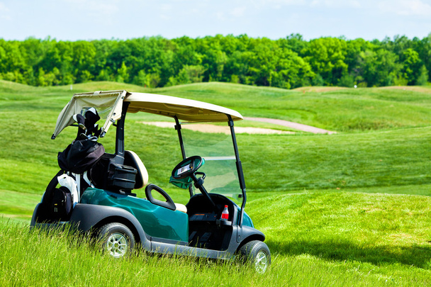 Golf club car - Фото, изображение