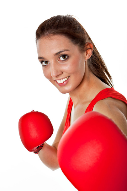 Красива дівчина екіпірування для боксу
 - Фото, зображення