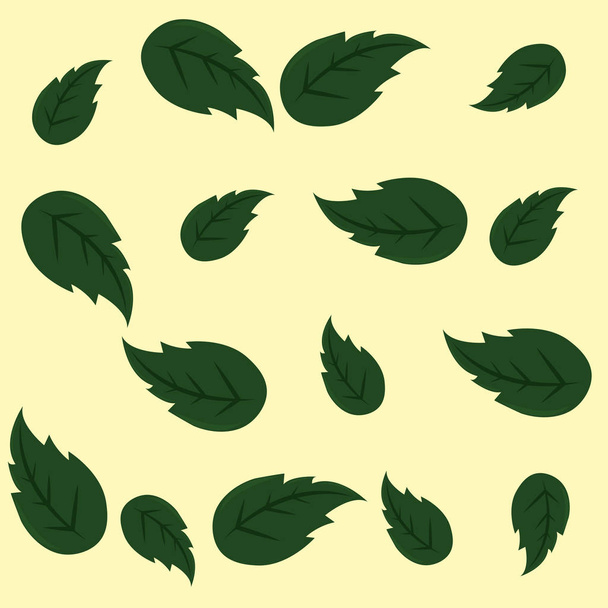 background leaves plant foliage decoration - Vector, Image