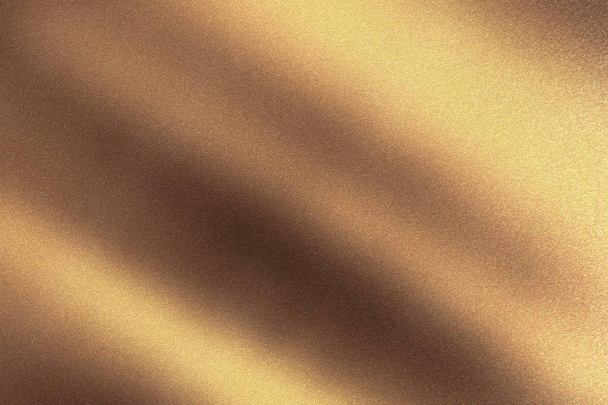 Abstract texture background, shiny wave bronze metal wall - Photo, Image