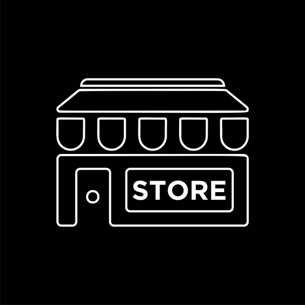 Store icône signe - icône shopping vecteur
 - Vecteur, image