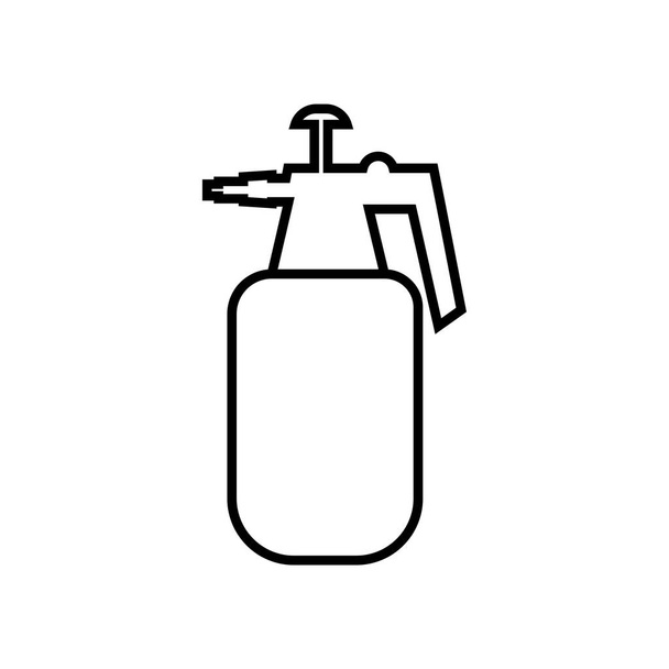 Jardinería spray icono plano - vector
 - Vector, Imagen