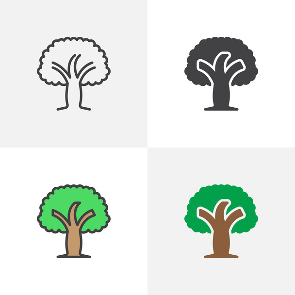 Spring tree icon - Vetor, Imagem