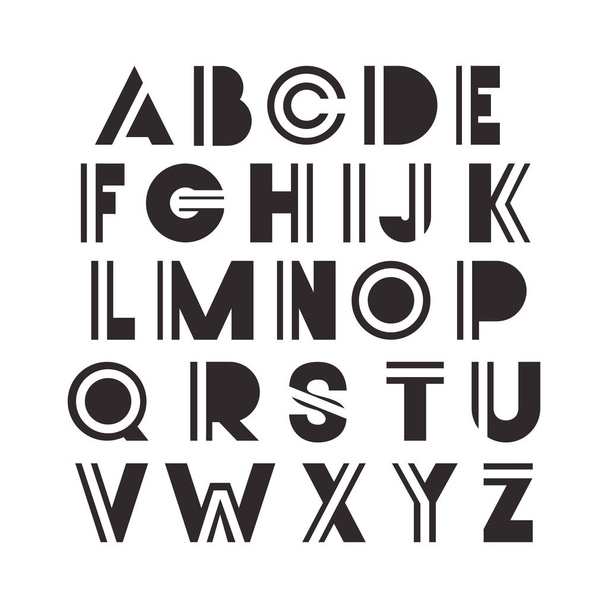 tipo de alfabeto fuente iconos
 - Vector, Imagen