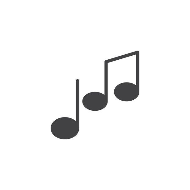 icona vettoriale della nota musicale - Vettoriali, immagini