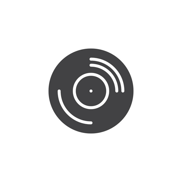 Vinyl record vector icon - Вектор,изображение