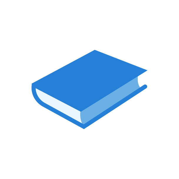 Símbolo de icono lineal - libro línea de arte icono vector azul
 - Vector, imagen