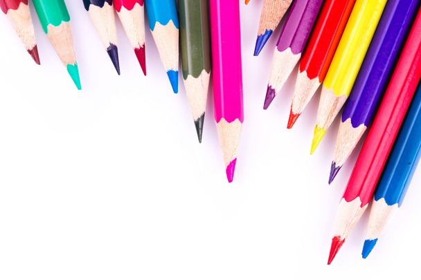 Colour pencils isolated - Photo, image
