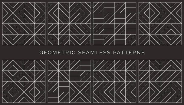 Absztrakt geometriai varrat nélküli minták - Vektor, kép
