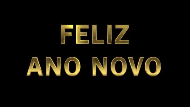 Részecskék gyűjtése az arany betűk-Feliz Ano Novo - Felvétel, videó