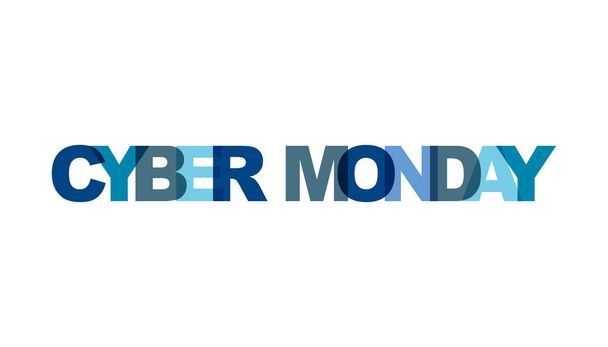 Cyber lunedì, frase sovrapposta colore nessuna trasparenza. Concetto di s
 - Vettoriali, immagini