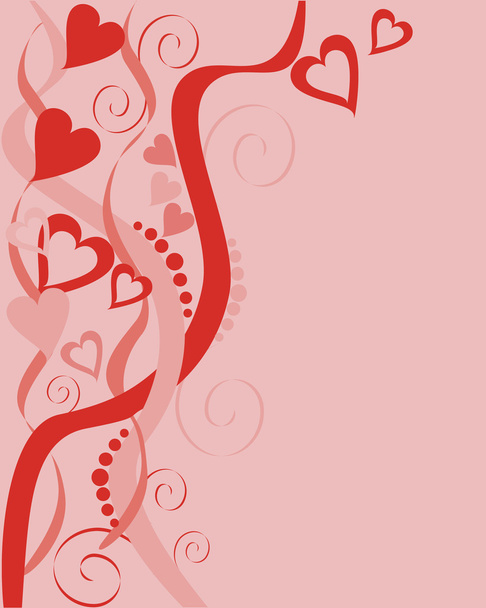 Red hearts - Вектор, зображення