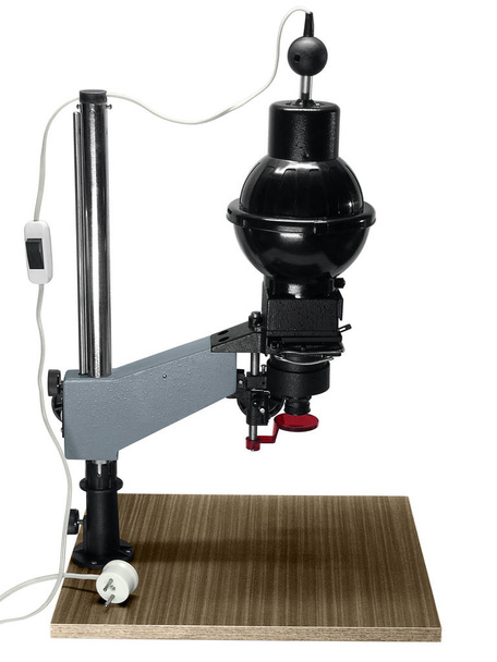 A black adjustable photographic enlarger (side view, year 1992)  - Photo, Image