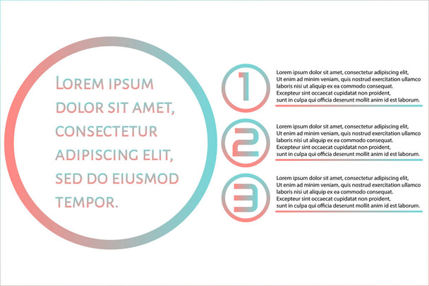 Futuristische infographic sjabloon met 3 opties (stappen) en plaats - Vector, afbeelding