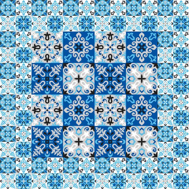 Azulejos Tile Vector Pattern - Вектор, зображення
