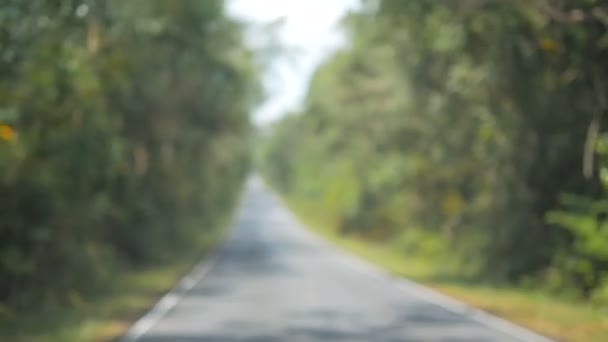 Traveling on a natural road. Drive on the way with blurred background. - Footage, Video