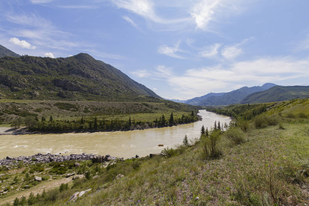 river rafting in Altai mointain - Photo, Image