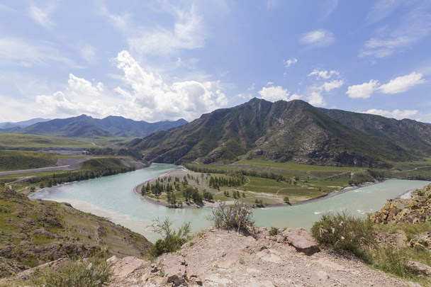 Altai mountains. Katun river. - Foto, Imagem
