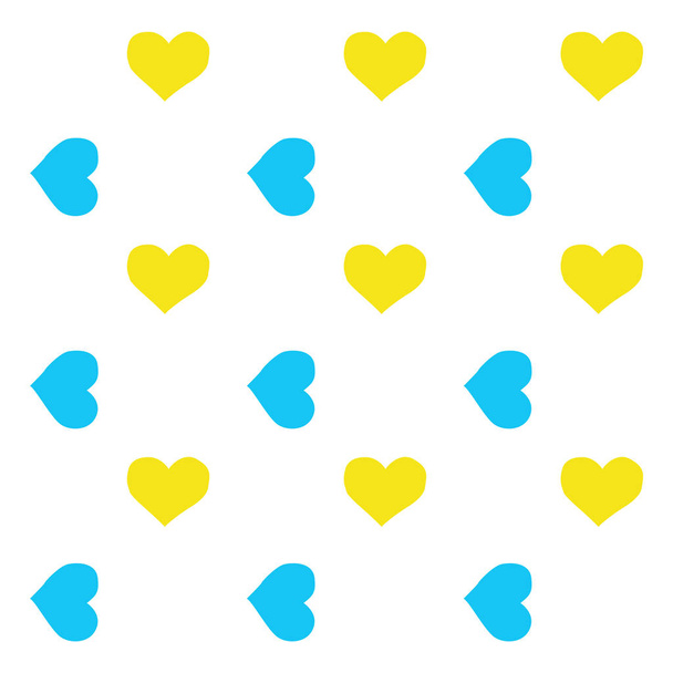 heart shapes in different colors for Valentines Day background.  - Vetor, Imagem