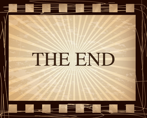 the end vintage - Vector, Image