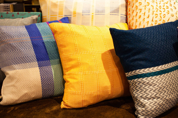colorful pillows - interior design - Photo, Image