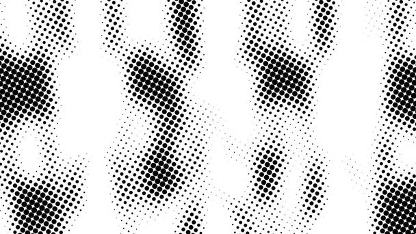 Demi-ton de nombreux points, fond abstrait généré par ordinateur, rendu 3D toile de fond avec effet illusion optique - Photo, image