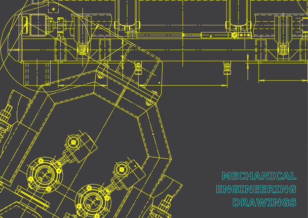 Автоматизація систем проектування ЕОМ. Blueprint, схема, план, ескіз. Сірий - Вектор, зображення