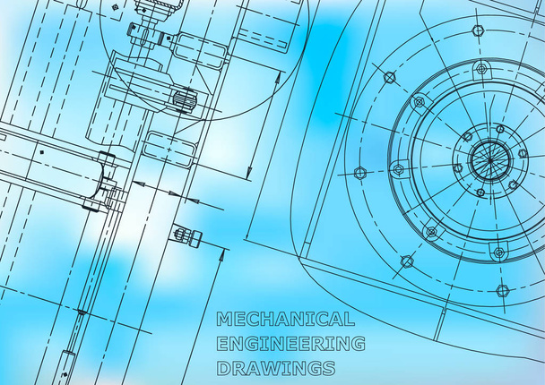 Blueprint, Sketch. Vector engineering illustration - Vector, Image