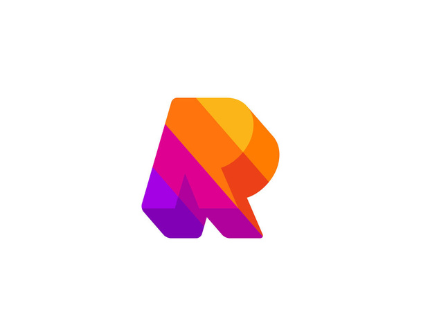 Letra R icono del logotipo elementos de plantilla de diseño - Vector, Imagen