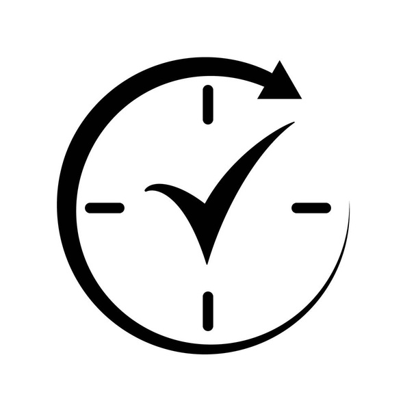 Ikona zegara znacznika wyboru - Wektor, obraz