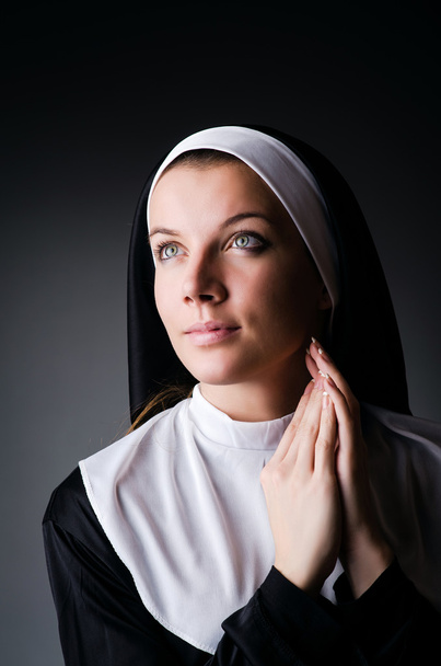 Young nun in religious concept - Photo, Image