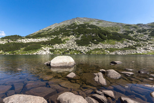 Summer landscape of The Long Lake, Pirin Mountain, Bulgaria - Zdjęcie, obraz